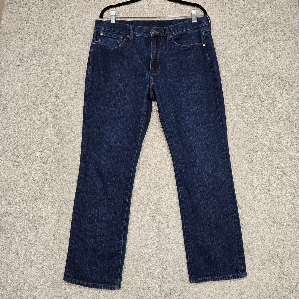 Brooks‎ Brothers Jeans Mens 36x30 (fits 36x28.5) Dark Blue wash Straight Fit